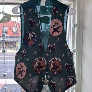 Festive Santa Patterned Vest